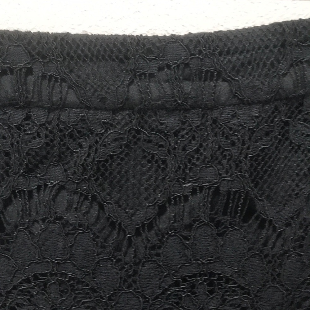 J Crew Black Lace Pencil Skirt Size 6 - Picture 4 of 11